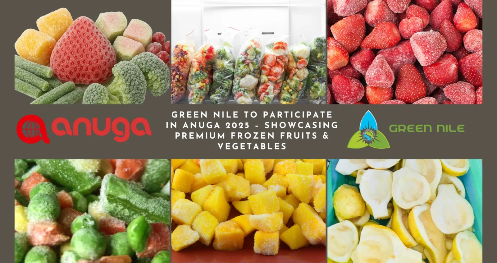 Green Nile to Participate in Anuga 2025 – Showcasing Premium Frozen Fruits & Vegetables